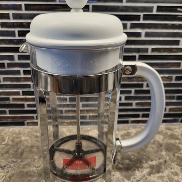 BODUM CHAMBORD FRENCH COFFEE PRESS 8 CUP 34 OZ TRITAN PLASTIC GRAY PORTUGAL RARE - Picture 3 of 14